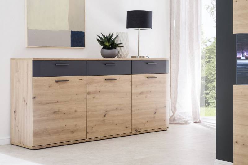 HARPER Sideboard Sideboard HARPER MADANG BHT 180x85x43 cm braun Kommode Bürokommode von HARPER