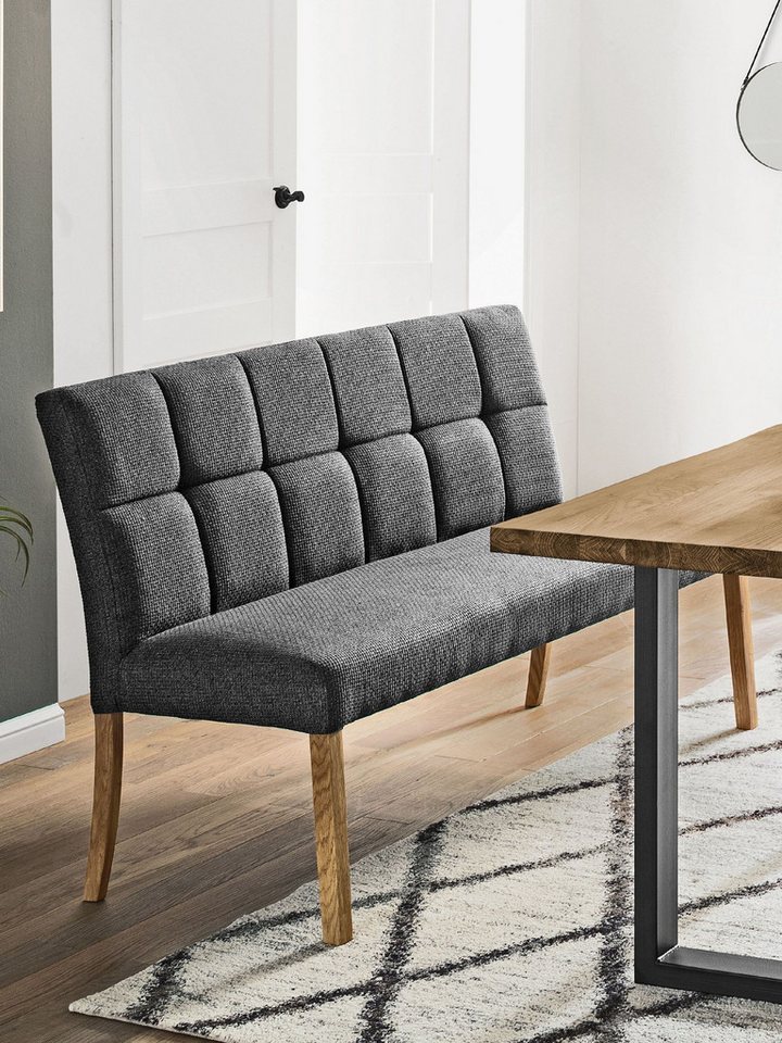 HARPER Sitzbank Bank HARPER MOREE BHT 150x89x64 cm grau von HARPER