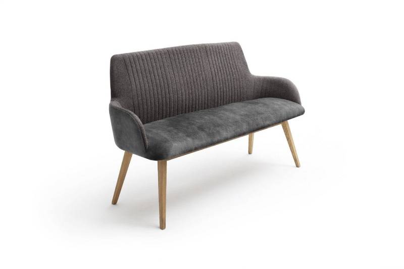 HARPER Sitzbank Sitzbank HARPER MERIDA BHT 157x90x60 cm grau Holzbank Gartenbank von HARPER