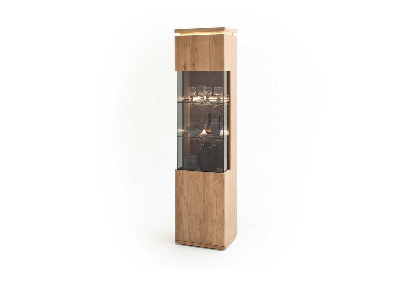 HARPER Vitrine Vitrine-L HARPER MADRID BHT 50x204x38 cm braun von HARPER