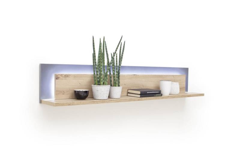 HARPER Wandregal Wandboard HARPER MADANG BHT 139x24x20 cm braun Steckboard Wandregal von HARPER