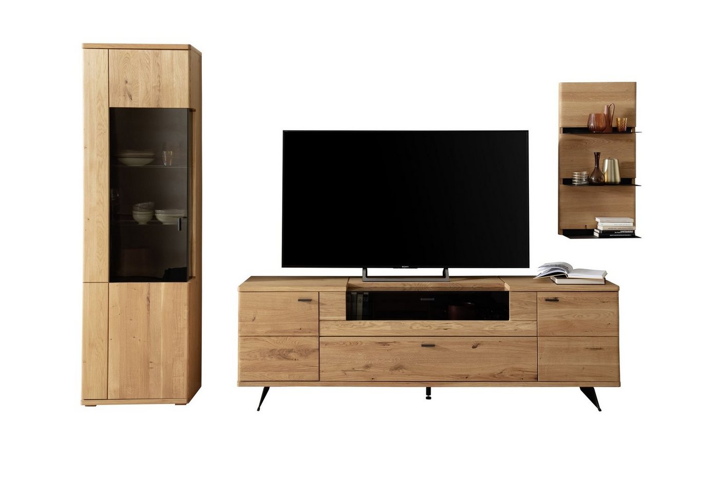 HARPER Wohnwand Wohnwand HARPER MAASTRICHT BHT 305x209x50 cm braun Anbauwand von HARPER