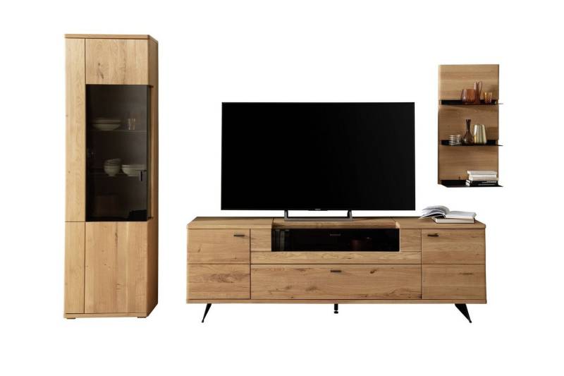 HARPER Wohnwand Wohnwand HARPER MAASTRICHT BHT 305x209x50 cm braun Anbauwand von HARPER