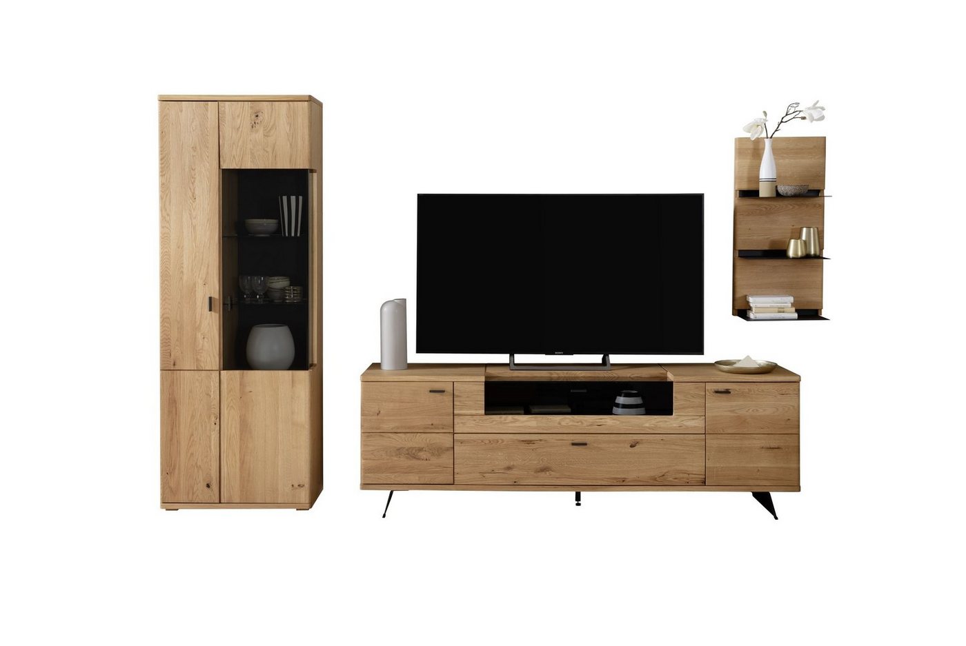 HARPER Wohnwand Wohnwand HARPER MAASTRICHT BHT 320x209x50 cm braun Anbauwand von HARPER
