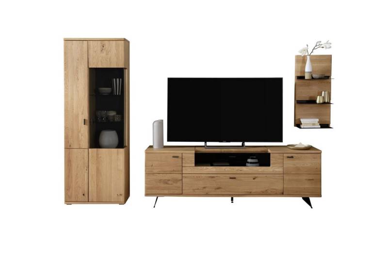 HARPER Wohnwand Wohnwand HARPER MAASTRICHT BHT 320x209x50 cm braun Anbauwand von HARPER