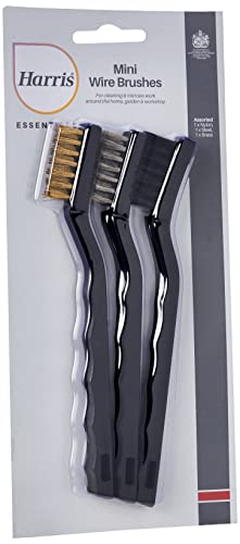 Harris 101064301 Essentials Drahtbürste 3er Pack, Nylon, Stahl, 1 x Messing von HARRIS