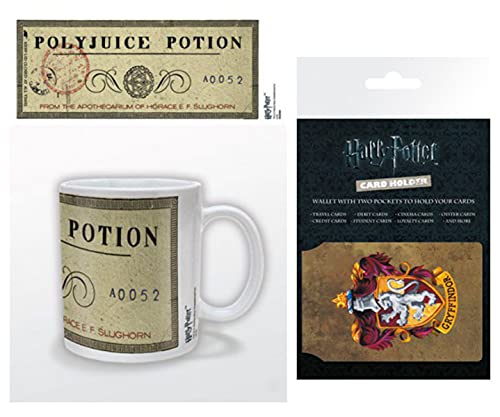 Harry Potter, Vielsaft-Trank Foto-Tasse Kaffeetasse (9x8 cm) + 1 EC-Kartenhülle Kartenetui Für Fans Und Sammler (10x7 cm) von Harry Potter