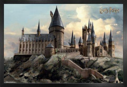 Harry Potter 1art1 Poster und MDF-Rahmen - Hogwarts Day (91 x 61cm) von Harry Potter