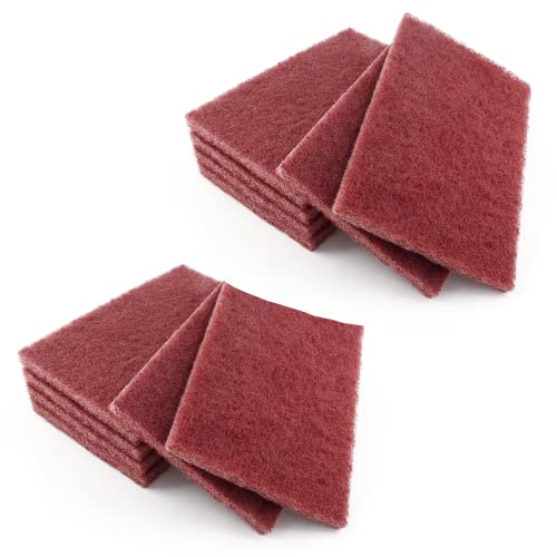 HARSKIYER 12xrote Scheuerpads, robuste Scheuerpads, Mehrzweck-Scheuerpads, wiederverwendbare Scheuerpads mit Anti-Fett-Technologie für Küchenschrubber, Spüle, Reinigung von Metallgrills, 100x150 mm HARSKIYER 12xrote Scheuerpads, robuste Scheuerpads, Mehrzweck-Scheuerpads, wiederverwendbare Scheuerpads mit Anti-Fett-Technologie für Küchenschrubber, Spüle, Reinigung von Metallgrills, 100x150 mm von HARSKIYER