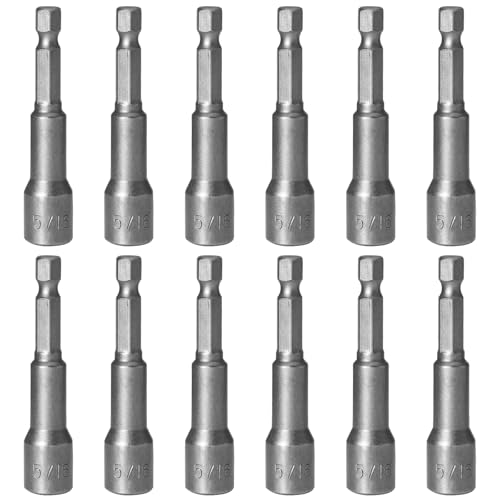 HARSKIYER Magnetisches Steckschlüssel-Bit-Set, 5/16 Zoll, 10 Stück, Chrom-Vanadium-Stahl-Schlagbohrer, Schnellwechsel-Steckschlüssel-Adapter mit Sechskantschaft, 65 mm Länge HARSKIYER Magnetisches Steckschlüssel-Bit-Set, 5/16 Zoll, 10 Stück, Chrom-Vanadium-Stahl-Schlagbohrer, Schnellwechsel-Steckschlüssel-Adapter mit Sechskantschaft, 65 mm Länge von HARSKIYER