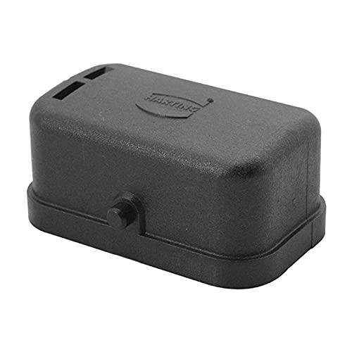 09120085407 Harting Schutzkappe Compact (Q) für 1 Bügel am Unterteil ohne Verliersicherung mit montiertem Stifteinsatz - 1 Stück von HARTING