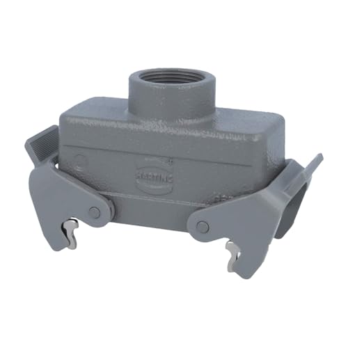 09300161430 Harting Han 16B Tüllengehäuse niedrig, 1xPG21 gerader Kabelabgang, mit 2 Querbügeln 09300161430 Harting Han 16B Tüllengehäuse niedrig, 1xPG21 gerader Kabelabgang, mit 2 Querbügeln von HARTING