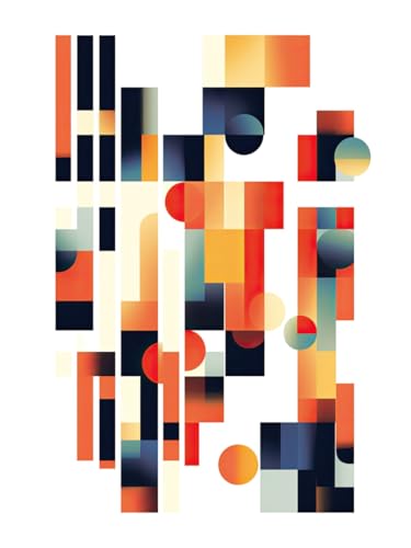 HARTMAN AI Poster – Modern Abstract 04 (30 x 40 cm) von HARTMAN AI