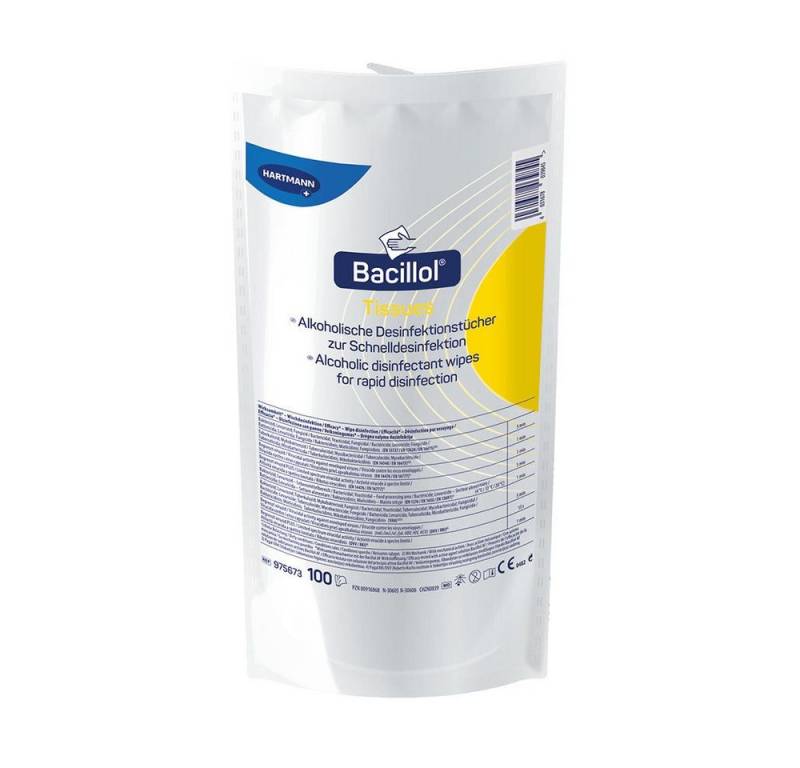 HARTMANN Bacillol® Tissues, Alkoholische Desinfektionstücher (Nachfüll Reinigungstücher von HARTMANN