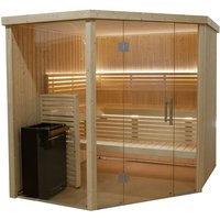 Variant View Corner Large Sauna Saunakabine aus Fichte ca. 206 x 203 x 201 cm - Harvia Variant View Corner Large Sauna Saunakabine aus Fichte ca. 206 x 203 x 201 cm - Harvia von HARVIA