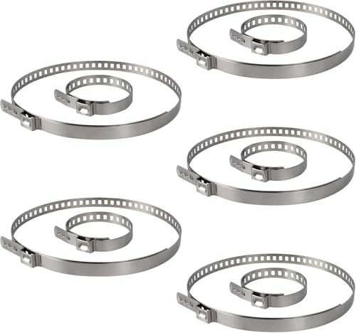 10 Stück Universal Achsmanschetten Schellen, 31.75 mm bis 127 mm Klemmschelle Ohrschelle, Edelstahl CV Schlauchschellen Set, 5X groß 5X klein Axle CV Joint-Boot-Klemmen Kit 10 Stück Universal Achsmanschetten Schellen, 31.75 mm bis 127 mm Klemmschelle Ohrschelle, Edelstahl CV Schlauchschellen Set, 5X groß 5X klein Axle CV Joint-Boot-Klemmen Kit von HARY