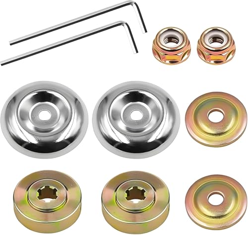 HARY 10 Stück Freischneider Zubehör,Ersatzteile für Motorsense Getriebe,Klingenadapter Kit für Rasenmäher Trimmer Freischneider,Rasenmäher Blade Adapter Kit Freischneider Zubehör von HARY