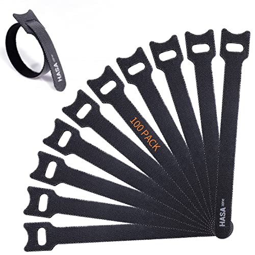 HASA zone 100 Stück Klett Kabelbinder Wiederverschließbar 20cm, Klettband Kabelbinder Klettverschluss, Wiederverwendbare Kabelbinder Klett Klettbänder Schwarz 200 x12 mm HASA zone 100 Stück Klett Kabelbinder Wiederverschließbar 20cm, Klettband Kabelbinder Klettverschluss, Wiederverwendbare Kabelbinder Klett Klettbänder Schwarz 200 x12 mm von HASA zone