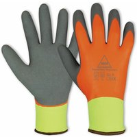 Hase Safety Gloves - Latex-Arbeitshandschuh Winter, neongelb/orange/grau, Gr 11 von HASE SAFETY GLOVES