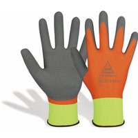 Latex-Arbeitshandschuhe SuperFlex+, EN388, en 420, neongelb/orange, Größe 10 - Hase Safety Gloves von HASE SAFETY GLOVES