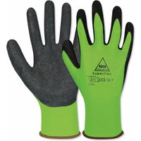 Hase Safety Gloves - Latex-Arbeitshandschuhe SuperFlex, EN388, en 420, Größe 11, grün von HASE SAFETY GLOVES