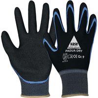 Handschuhe Padua Dry Größe 9 schwarz/blau en 388 PSA-Kategorie ii - Hase von HASE