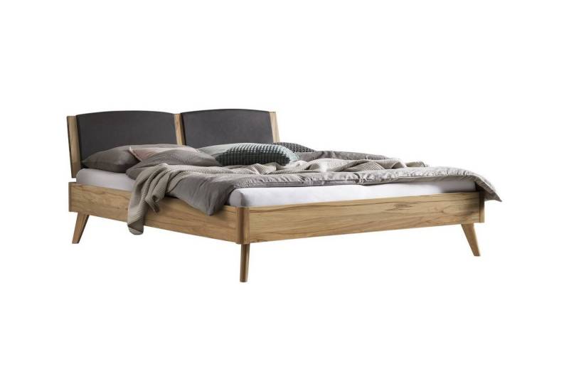 HASENA Bettgestell Hasena Lounge Mareto Bettgestell Massivholz Kopfteil gepolstert von HASENA