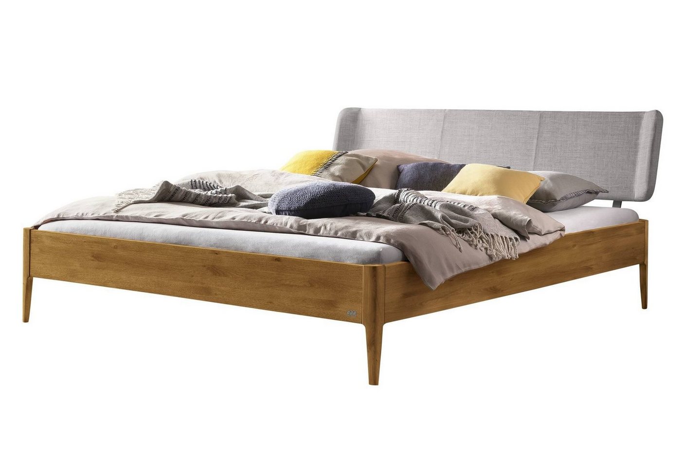 HASENA Bettgestell Hasena Lounge Pienza Bettgestell Massivholz Kopfteil gepolstert HASENA Bettgestell Hasena Lounge Pienza Bettgestell Massivholz Kopfteil gepolstert von HASENA