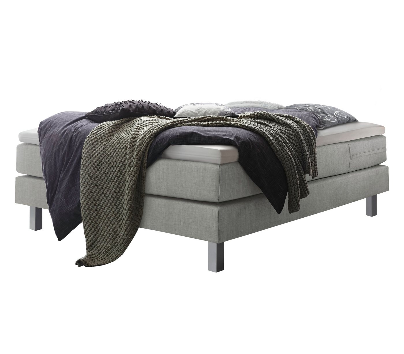 HASENA Boxspringbett Basio, ohne Kopfteil, Bezugsstoffe, Federkernmatratze HASENA Boxspringbett Basio, ohne Kopfteil, Bezugsstoffe, Federkernmatratze von HASENA