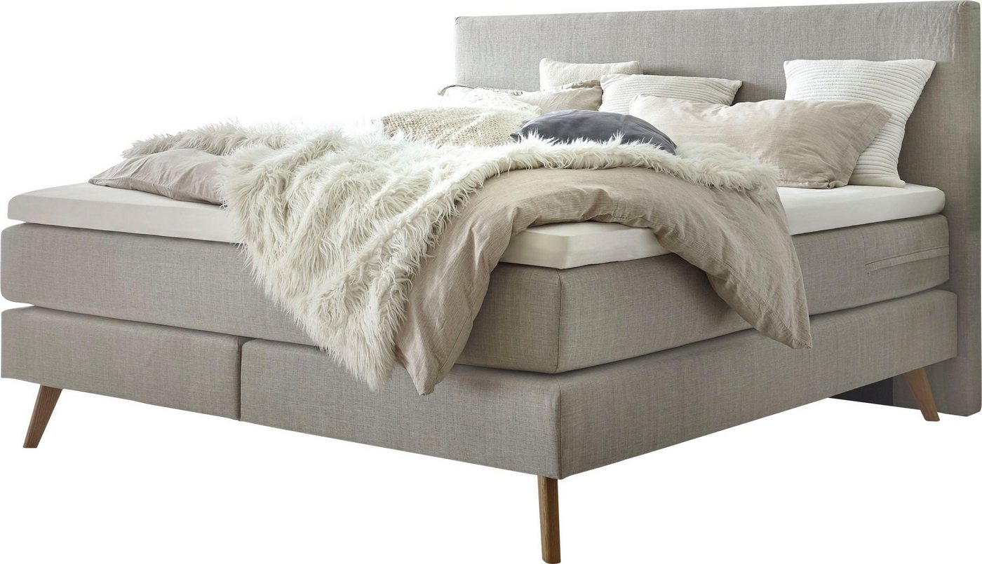 HASENA Boxspringbett Costa, Massivholz-Füße in Eiche und Tonnentaschen-Federkernmatratze HASENA Boxspringbett Costa, Massivholz-Füße in Eiche und Tonnentaschen-Federkernmatratze von HASENA