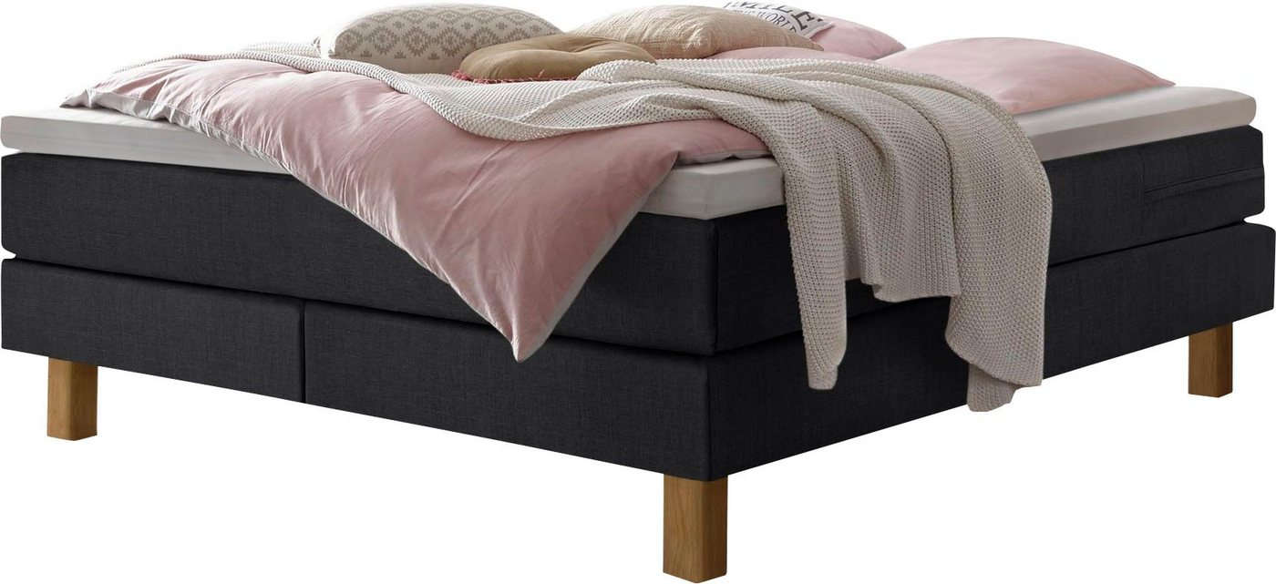 HASENA Boxspringbett Isoba, ohne Kopfteil, frei im Raum, Stoffvarianten, Federkernmatratze HASENA Boxspringbett Isoba, ohne Kopfteil, frei im Raum, Stoffvarianten, Federkernmatratze von HASENA