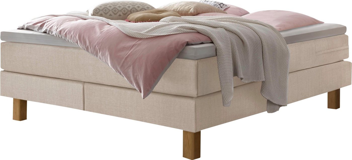 HASENA Boxspringbett Isoba, ohne Kopfteil, frei im Raum, Stoffvarianten, Federkernmatratze HASENA Boxspringbett Isoba, ohne Kopfteil, frei im Raum, Stoffvarianten, Federkernmatratze von HASENA