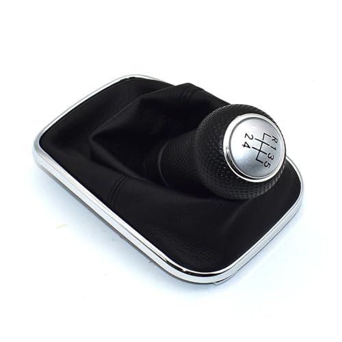 HASGTFM 23mm 5/6 Geschwindigkeit Auto Schaltknauf Hebel Shifter Gaitor Boot Fit for Volkswagen 1999-2004 Golf 4 IV MK4 GTI R32 Bora Jetta MT(5 Speed-01) von HASGTFM