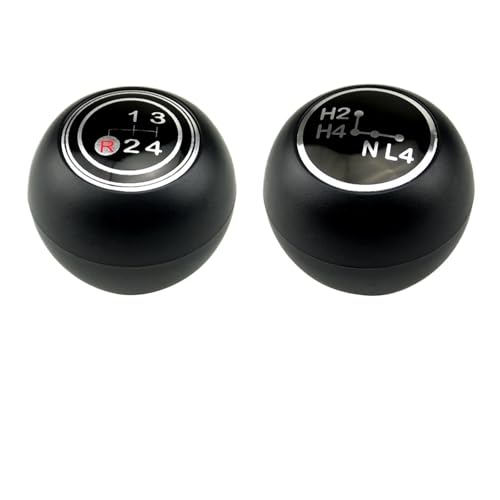 HASGTFM 4/5 geschwindigkeit MT Schaltknauf Hebel Stick Handball Fit for Toyota Land Cruisers 40 Serie FJ40 FJ43 FJ45 BJ40 BJ45 HJ47 (1969-1984)(Red 4 Speed and H4) von HASGTFM