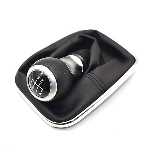 HASGTFM 5/6 Gang 12 mm Schaltknauf Hebel Schalthebel Gamasche Boot passend for Volkswagen Golf 4 IV MK4 GTI R32 Bora Jetta 1999–2004(5 Speed-01) von HASGTFM