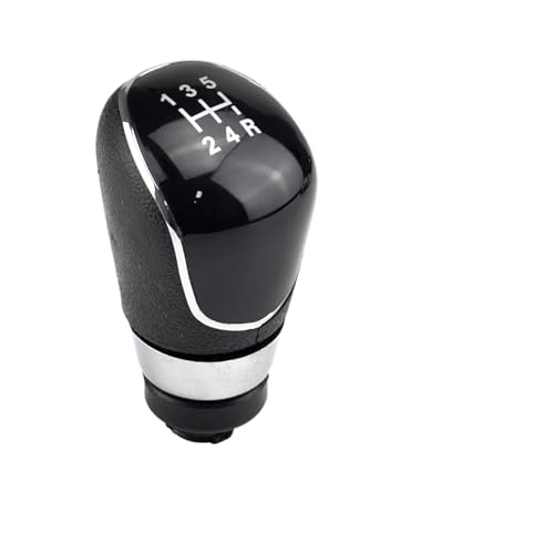 HASGTFM 5/6-Gang-Schaltknauf Hebel Handball passend for Ford Fit for Focus 2 MK2 FL C-MAX 2006–2011 MK3 MK4 MK7 Galaxy Gamasche Kofferraum Lederbezug(5 Speed-Black-B) von HASGTFM