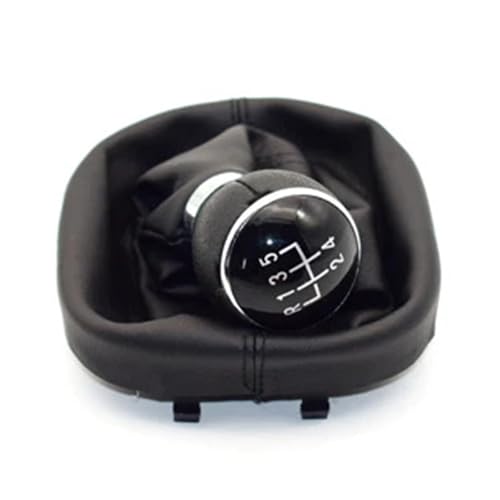 HASGTFM 5-Gang 6-Gang Passend for Volkswagen for VW for Caddy 2 II MK2 Touran 2004–2009 Auto-Schaltknauf Hebel Gaitor Kofferraumabdeckung(Black) von HASGTFM
