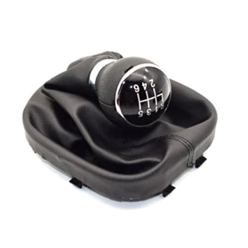 HASGTFM 5-Gang 6-Gang Passend for Volkswagen for VW for Caddy 2 II MK2 Touran 2004–2009 Auto-Schaltknauf Hebel Gaitor Kofferraumabdeckung(WHITE) von HASGTFM
