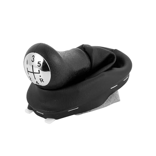 HASGTFM 5-Gang-Auto-Schaltknauf mit Hebel Gaitor Kofferraumabdeckung Passend for Renault for Clio 2 II for 3 III for Megane for Scenic for Kangoo von HASGTFM