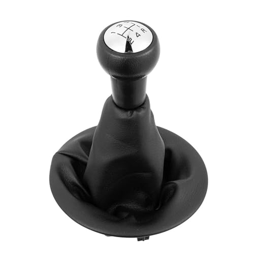 HASGTFM 5-Gang-Schaltknauf + Gamasche, passend for Citroen Berlingo III, for Peugeot Partner 2008–2021, PU-Leder, Auto-Innenausstattung(B) von HASGTFM