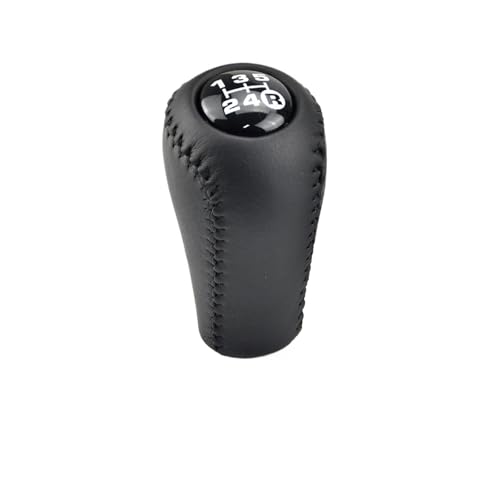 HASGTFM ABS + Leder Auto Styling 5 Gang Schaltgetriebe + Transfer Schaltknauf Fit for Toyota Prado LC120 Land Cruiser 03-09(Black 1) von HASGTFM