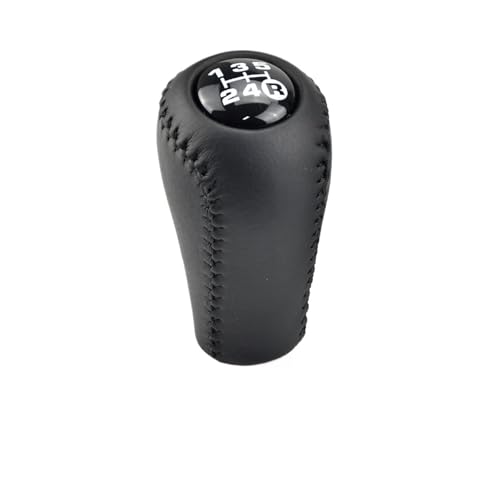 HASGTFM ABS + Leder Auto Styling 5 Gang Schaltgetriebe + Transfer Schaltknauf Fit for Toyota Prado LC120 Land Cruiser 03-09(Black 1) von HASGTFM