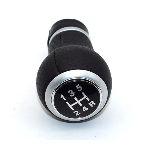 HASGTFM Auto Styling Zubehör MT Schaltknauf Gamasche Boot Abdeckung Hebel Stick Stift Fit for Audi A4 S4 B8 8K A5 8T Q5 8R Sline 2007-2015(5 Speed-Silver-5R) von HASGTFM