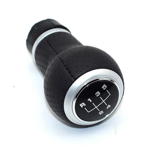 HASGTFM Auto Styling Zubehör MT Schaltknauf Gamasche Boot Abdeckung Hebel Stick Stift Fit for Audi A4 S4 B8 8K A5 8T Q5 8R Sline 2007-2015(5 Speed-Silver-R5) von HASGTFM