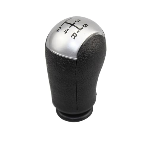 HASGTFM Fit for Ford for Focus 2 for Mondeo MK2 2004 2005 2007 2008 2009 2010 2011 Auto Styling Schaltknauf Hebel Gaitor Shifter Boot Abdeckung Fall(Silver 5 Speed B) von HASGTFM