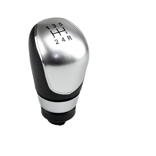 HASGTFM Innenteile 5/6 Gang Auto Schaltknauf Hebel for Focus 2 MK2 FL C-MAX 2006-2011 MK3 MK4 MK7 Fit for Galaxy(Silver 5 Speed B) von HASGTFM