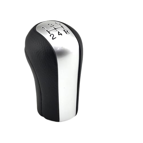 HASGTFM Schwarz PU Leder Auto 5/6 Gang Schaltknauf Hebel Gamasche Kofferraumabdeckung Passend for Toyota Corolla for AYGO Verso RAV4 YARIS VITZ(Matte 5 Speed B) von HASGTFM