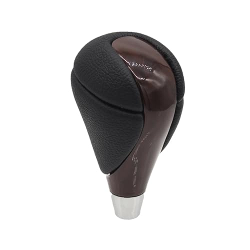 HASGTFM Styling Walnuss Schaltknauf Leder Passend for Lexus ES300 ES300h ES330 ES350 GS300 GS350 GS400 GS430 IS300 IS350 RX350 CT200h(Brown) von HASGTFM