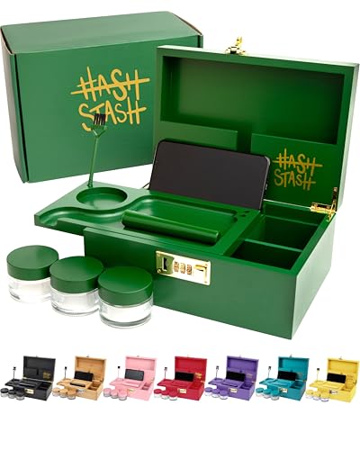 HASHSTASH - Die OG Aufbewahrungsbox (Grün/Gold) von HASHSTASH