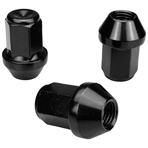 20 Radmuttern Rad Muttern SCHWARZ M12x1,5 Schaftlänge: 34mm Kegel 60° Kegelbund SW19 von HASKYY